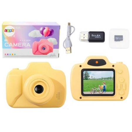 APARAT ZDJĘCIA NAGRYWANIE  KARTA 64GB  ŻÓLTY