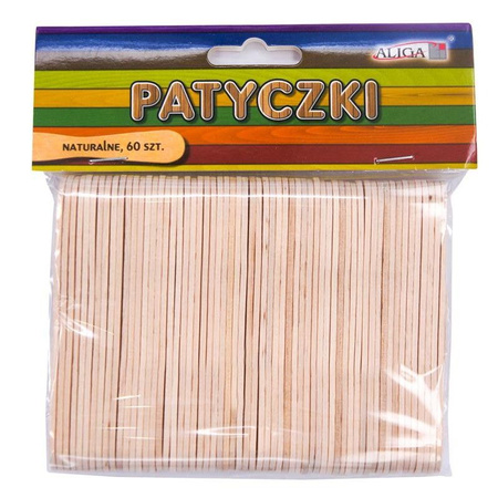 Patyczki PK-3366 bezbarwne op.60szt. 94*11X17*2