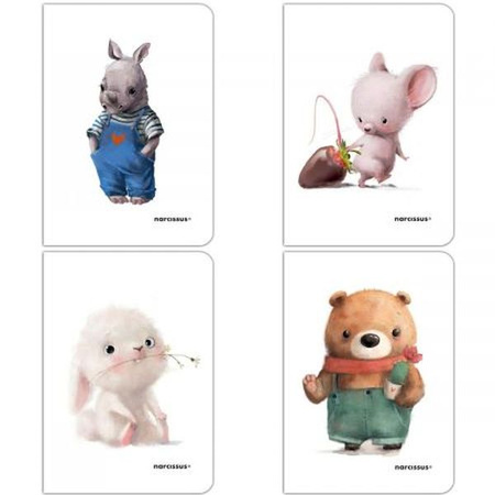 ZESZYT PP CUTE A4 32 LINIA CIENKA   KOLOR