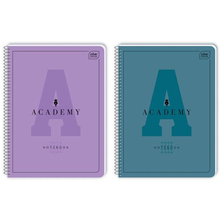 KOŁOZESZYT A4+80kartek, kratka # ACADEMY HYBRId