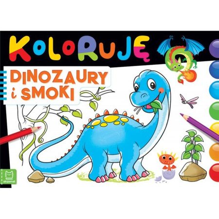 Koloruję dinozaury i smoki