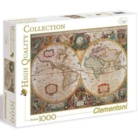 Puzzle 1000 el. Old Map Clementoni