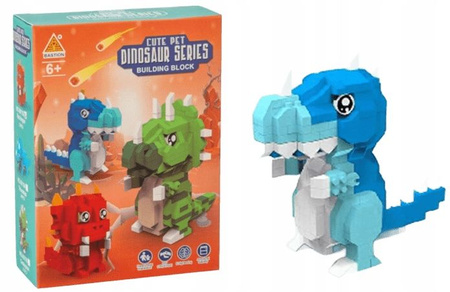 KLOCKI 300 ELDINOZAURY NIEBIESKIE VELOCIRAPTOR  KARTON, PAK 96/48