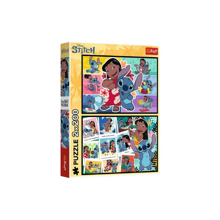 Puzzle Lilo & Stitch 2 x 200 el. Wesołe życie Stitcha