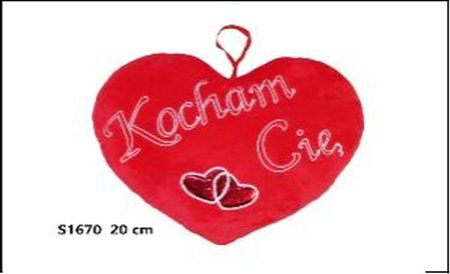 SERCE 'KOCHAM CIE' 20 CM 165848             W