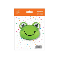 Balon foliowy 24 cale FX - Żabka (zielona), pakowany