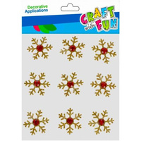 OZDOBA BN NAKLEJKI GWIAZDKI BROK ZLO 9SZT 12 144