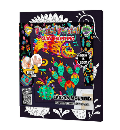 OBRAZ DO WYKLEJANIA PLASTELINĄ -FIESTA FIESTA  KAMELEON
