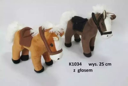 KOŃ Z GŁOSEM 2 wzory mix  25cm