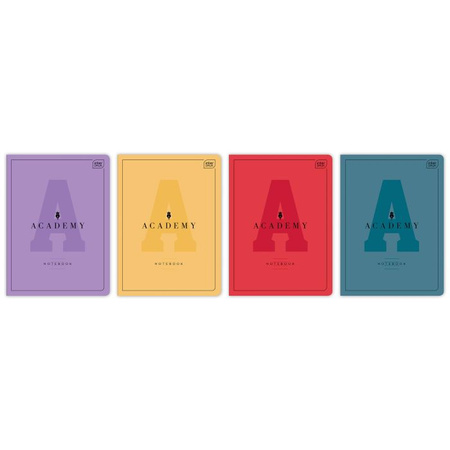 Zeszyt A5 60 kartek, linia = M 90g ACADEMY HYBRID