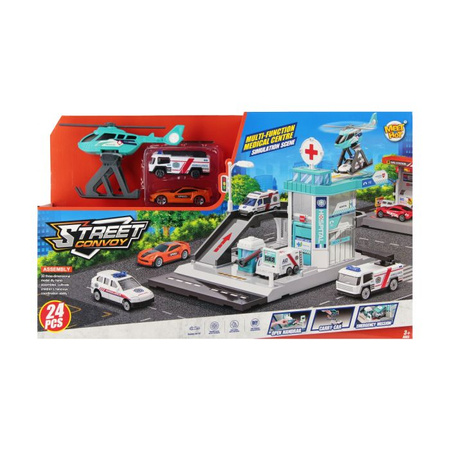 Parking Pogotowie z akcesoriami metalowy 571414 42X25X7