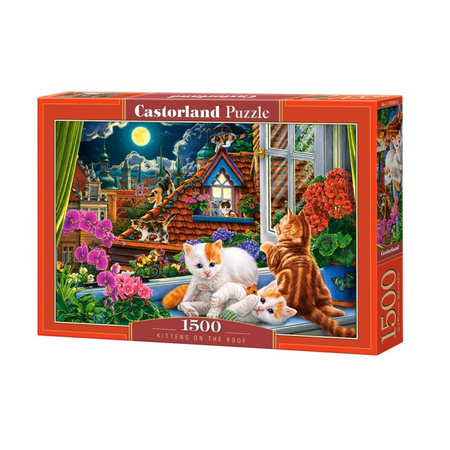 Puzzle 1500 el. Kittens On the Roof