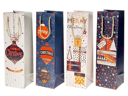 Torebka prezentowa na butelkę 35x12x9cm