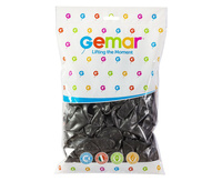 Balony GM90 metalizowane 10' 26cm - czarne 065/ 100 szt.