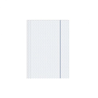 TECZKA Z GUMKĄ  A4 DOTS