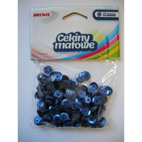 Cekiny matowe 8mm M80 niebieski