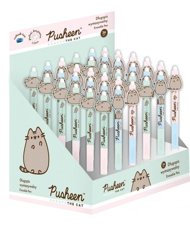 DŁUGOPIS WYMAZYWALNY Pusheen AUTOMATYCZNY Z ERGONOMICZNYM UCHWYTEM - 36 szt. D