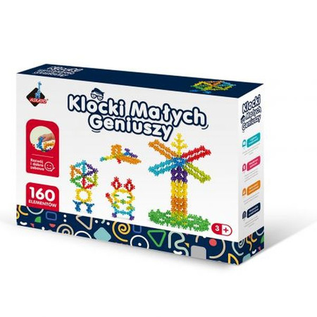 KLOCKI MAŁYCH GENIUSZY KWIATKI KULKi  160e