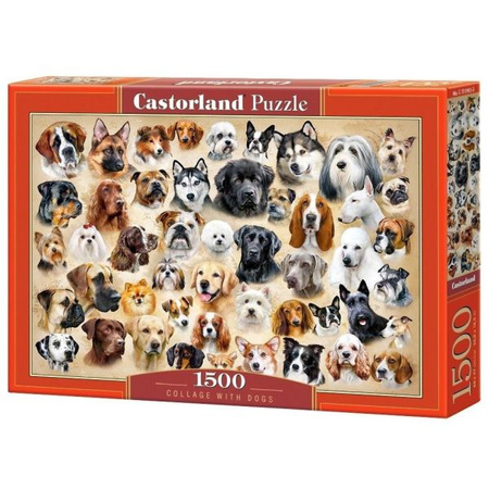Castorland Puzzle 1500el. Collage with Dogs