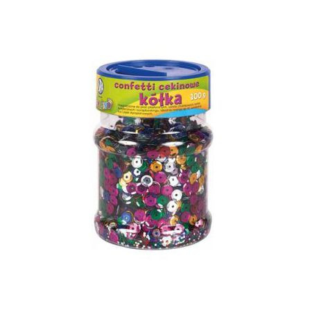 CEKINY MIX KOLOR PUDEŁKO 100G