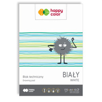 Happy Color Blok techniczny  A3- białe kartki 170g