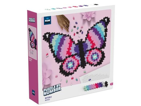 Plus-Plus PUZZLE BY NUMBER MOTYL - 800 ELEMENTÓW