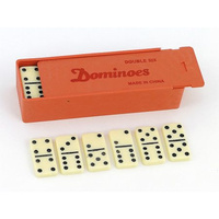 Gra domino w plastikowym pudełku; 15x5x3,5cm Adar