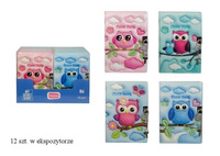 PAMIĘTNIK NOTES SOWA U1094 mix kolorów