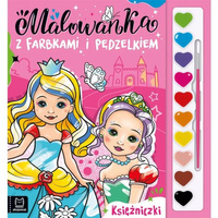 MALOWANKA Z FARBKAMI I PĘDZELKIEM   KSIĘŻNICZKI