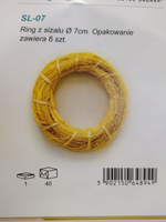 RING Z SIZALU 6SZT W PACZCE 7CM