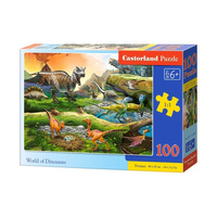 Castorland Puzzle 100 B-111084 World of Dinosaurs