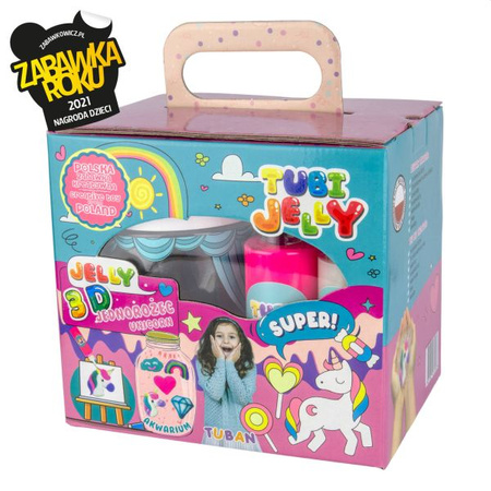 Zestaw TUBI JELLY 6KOL JEDNOROŻEC małe akwarium