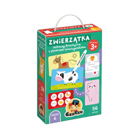 CzuCzu Zwierzątka Zabawy kreatywne z pisakiem zmazywakiem