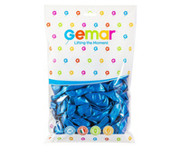 Balony GM90 metalizowane 10' 26cm - granatowe 054/ 100 szt.