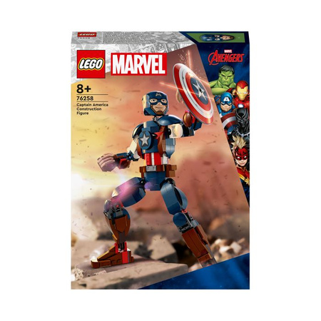 Klocki Lego Super Heroes Figurka Kapitana Ameryki do zbudowania 76258