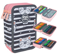 Coolpack Piórnik potrójny Jumper 3 z wyposażeniem Catnip