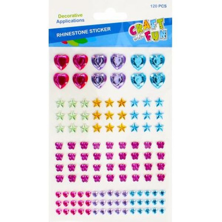 OZDOBA DEK KRYSZT SPRZYL KOL CF 120SZT MIX B/C