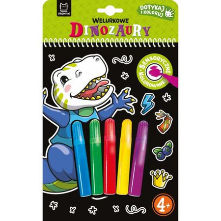 Welurkowe dinozaury. Dotykaj i koloruj