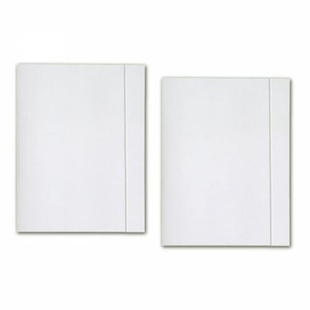 TECZKA  Z GUMKĄ A4 300G BIAŁA