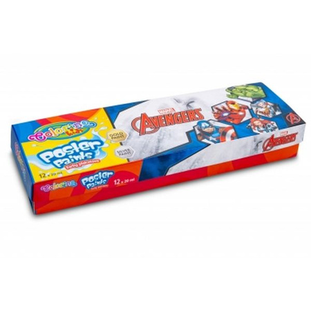 DISNEY KIDS COLORINO - FARBY PLAKATOWE 20 ML 12 KOL. / AVENGERS / /6/