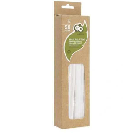 SŁOMKI Z PSZENICY W PAPIERKU 50SZTUK