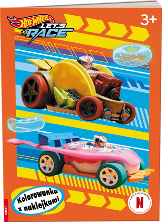 HOT WHEELS. LET'S RACE. KOLOROWANKA Z NAKLEJKAMI