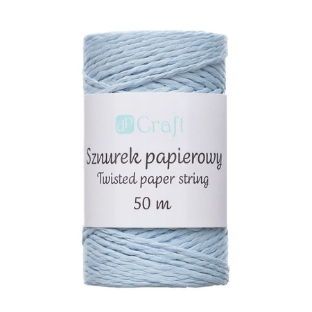 SZNUREK PAPIEROWY SKRĘCANY, NIEBIESKI, 50 M