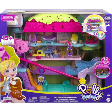 Polly Pocket Przygody zwierzątek Domek na drzewie HHJ06