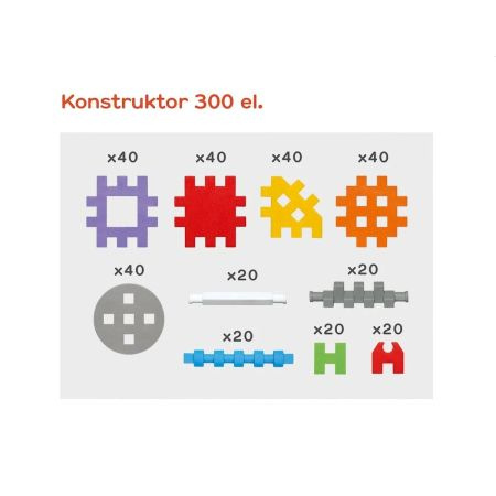 Marioinex Klocki Mini Waffle - 300 elementów