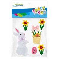 OZDOBA EVA ZAJĄCZEK SPRZYL 6SZT CF