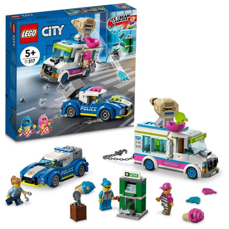 Klocki Lego City Policyjny pościg za furgonetką z lodami 60314