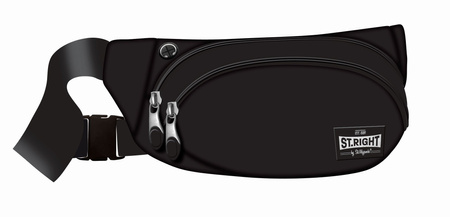 SASZETKA NA PASEK NERKA STRIGHT WB-01 ST.BLACK VINTAGE mkmo