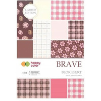 Blok effect BRAVE, 20x29cm, 170-220g/m2, 10 ark, 5 motyw., Happy Color