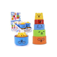 KOLOROWE KUBECZKI EDU&FUN 12 SZT/DISP.